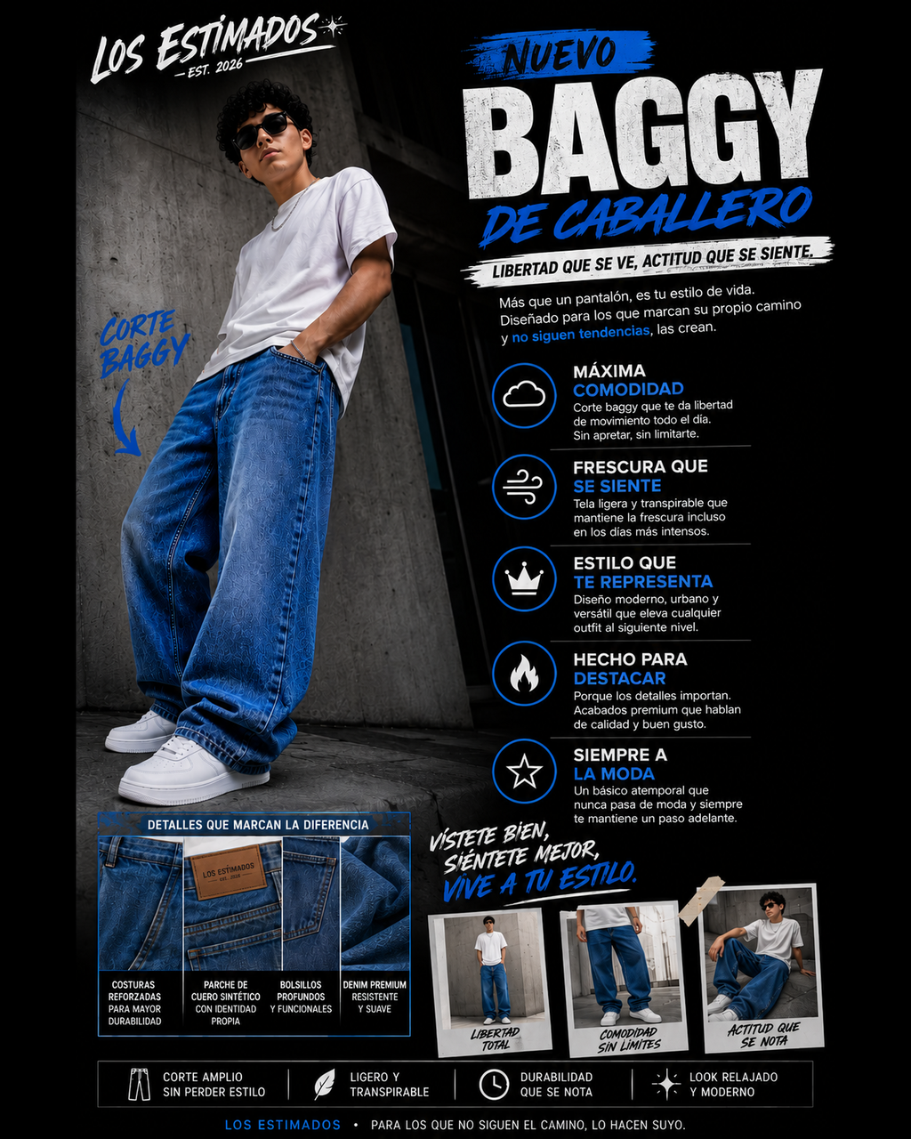 Pantalon Baggy Men