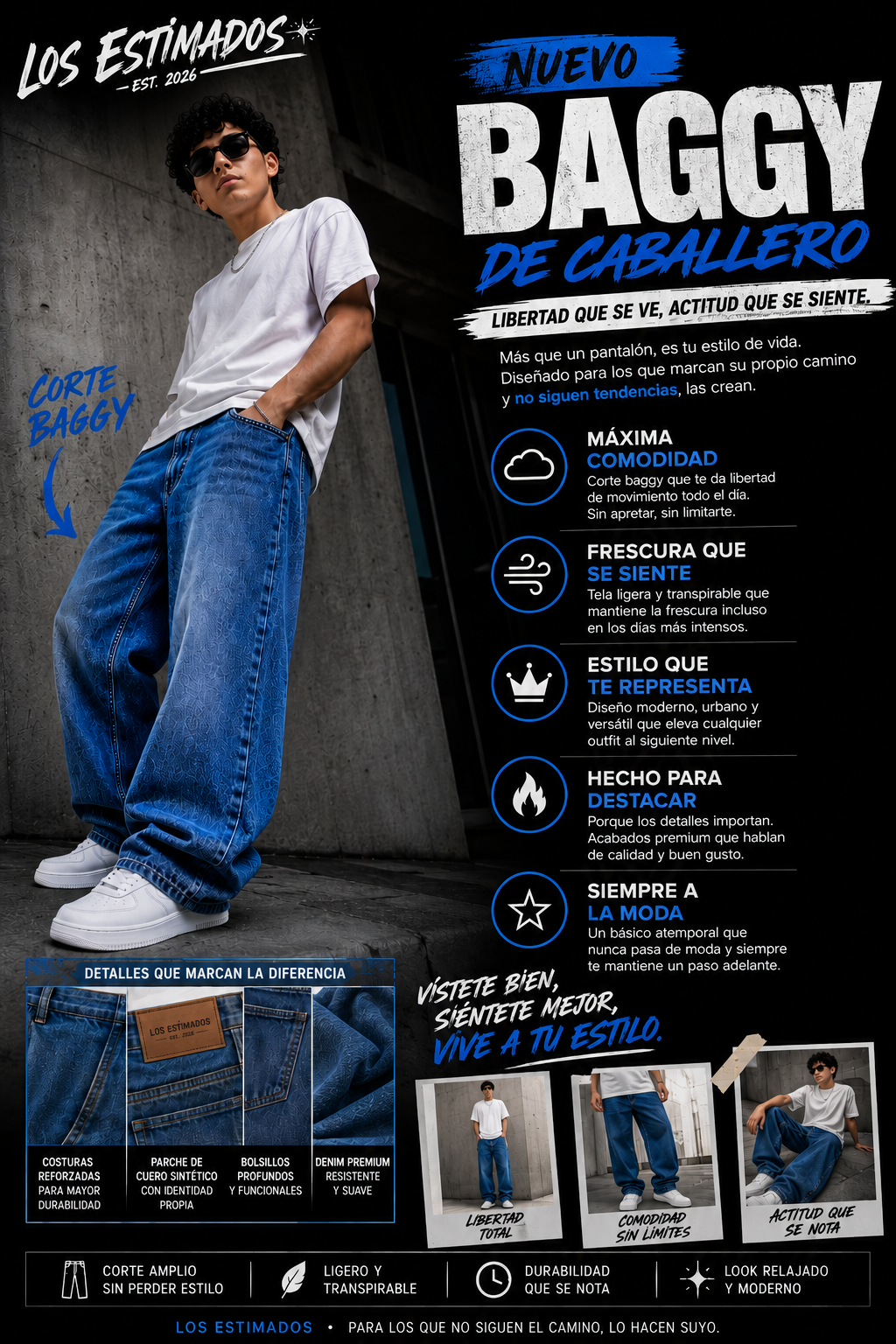 Pantalon Baggy Men
