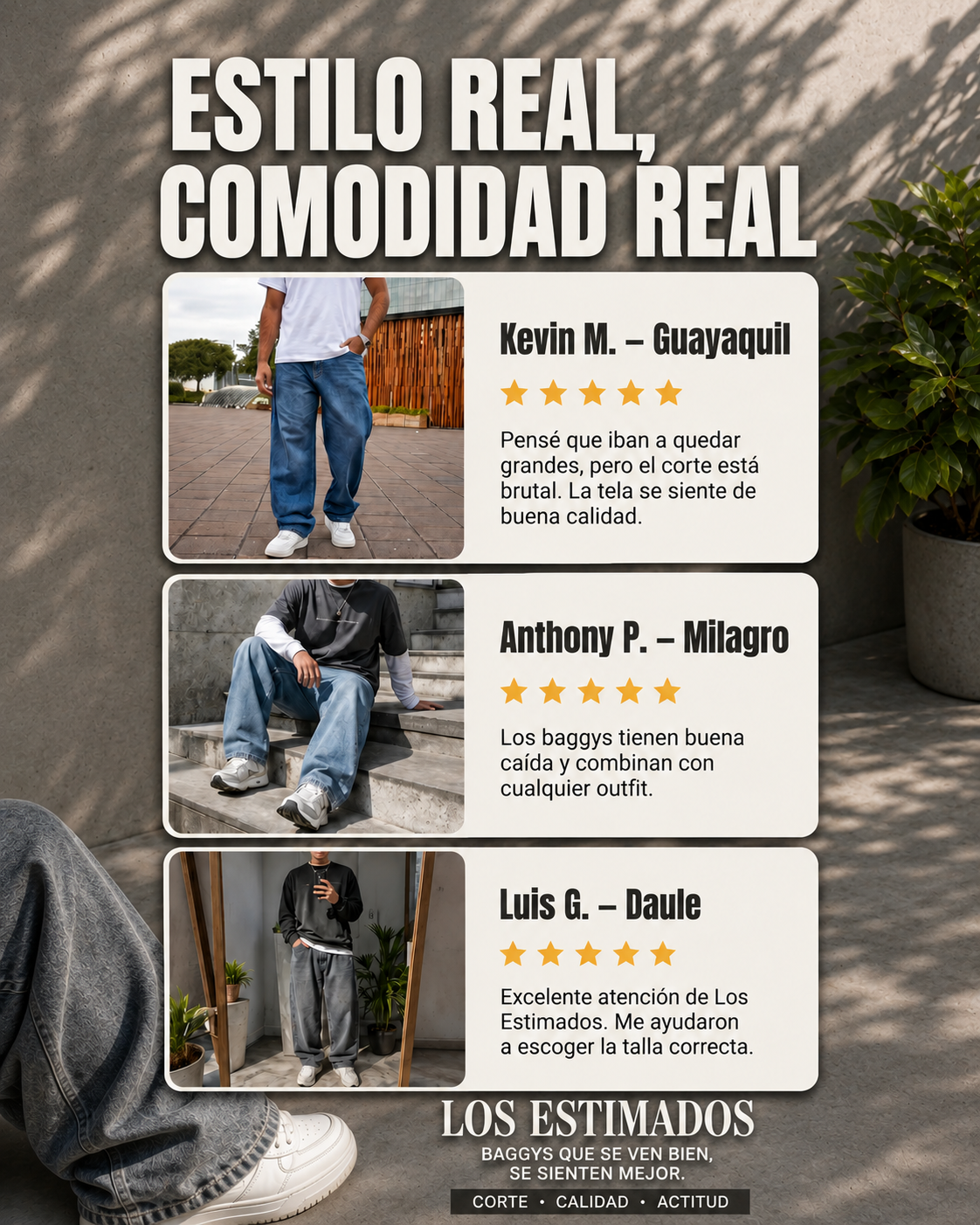 Pantalon Baggy Men
