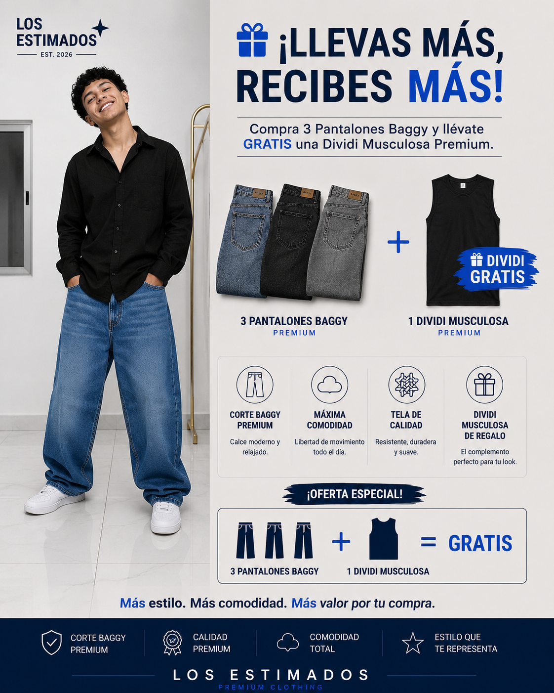 Pantalon Baggy Men