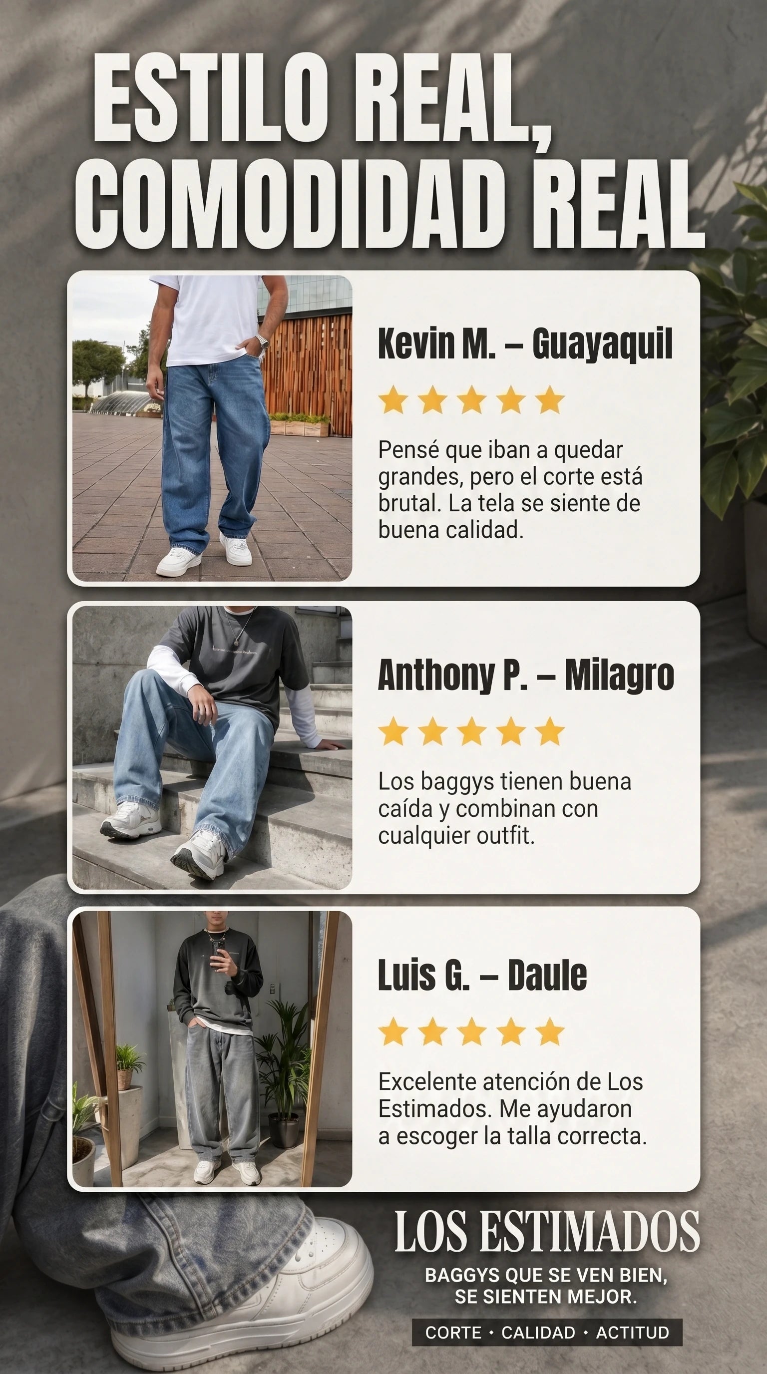 Pantalon Baggy Men